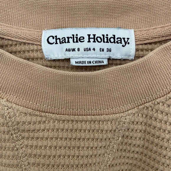 Charlie Holiday waffle knit top - Picture 3 of 5